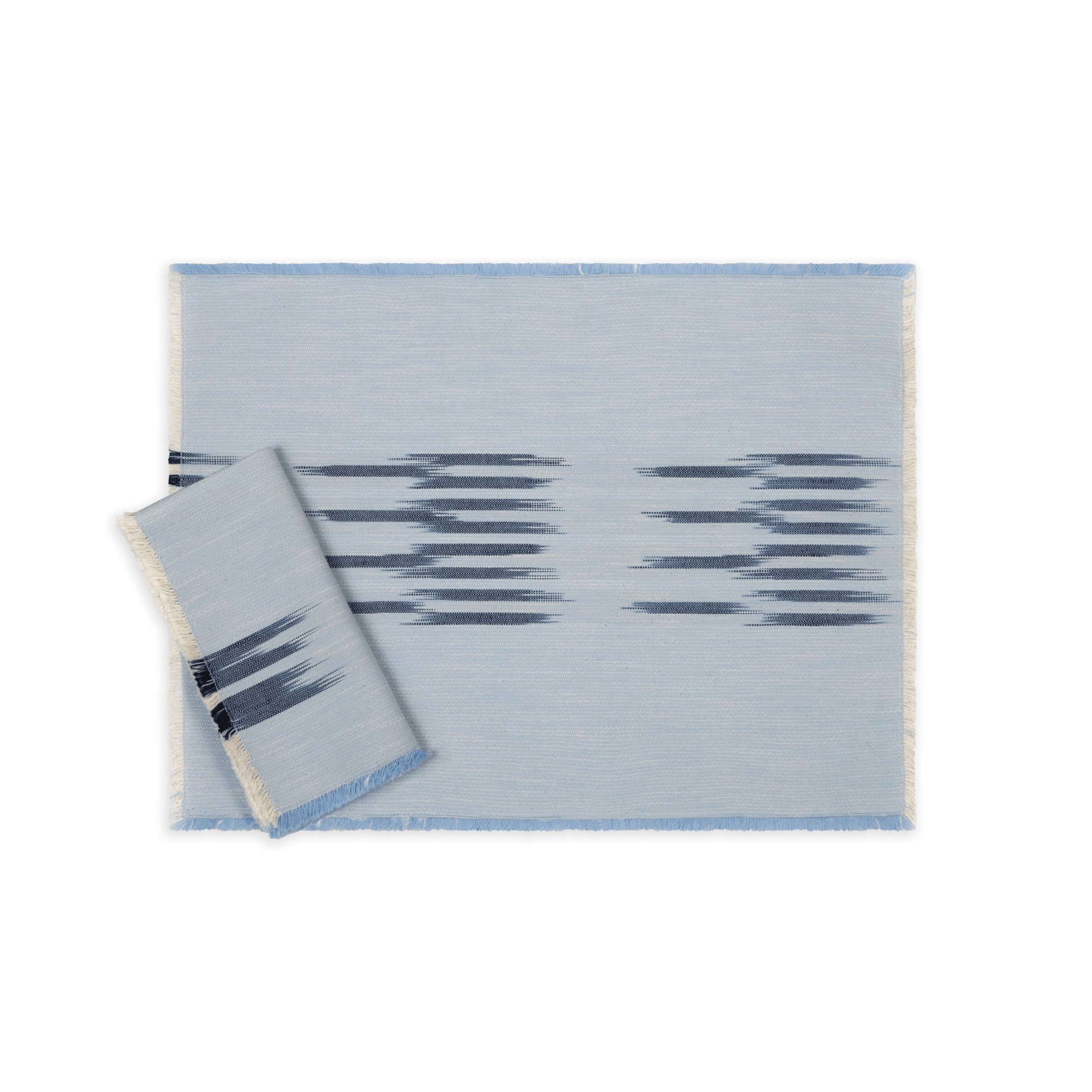 Peshtemal Ikat Cotton Fringe Placemats – Set of 4 - Hosted by Kelly Gaudreau