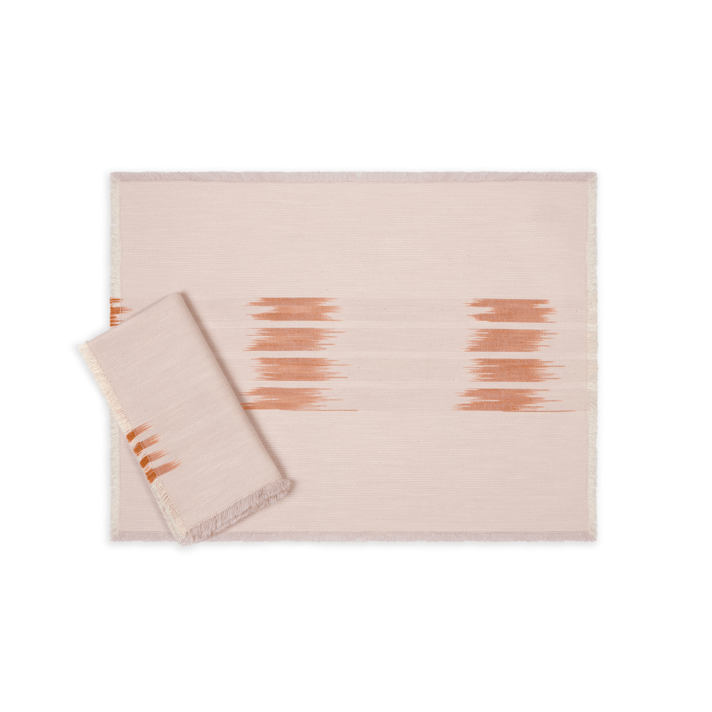 Peshtemal Ikat Cotton Fringe Placemats – Set of 4 - Hosted by Kelly Gaudreau