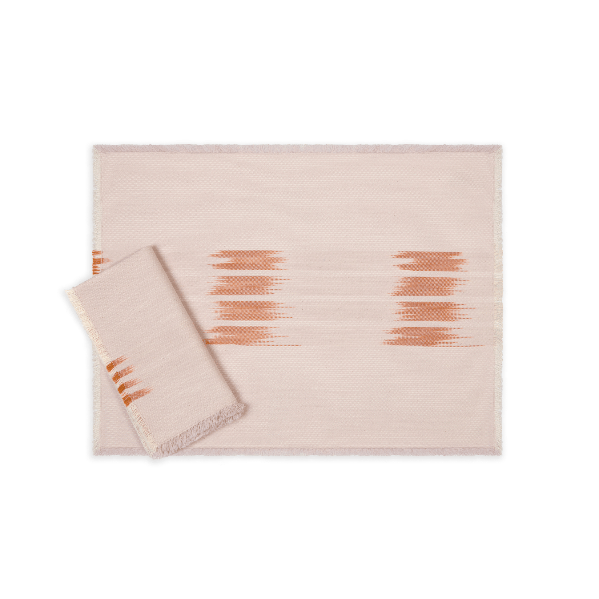 Peshtemal Ikat Cotton Fringe Placemats – Set of 4 - Hosted by Kelly Gaudreau
