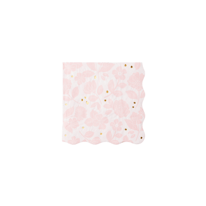 Petal Pink Floral Dinner Napkins – Set of 20 - Hosted by Kelly Gaudreau
