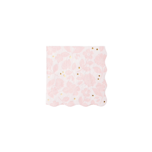 Petal Pink Floral Dinner Napkins – Set of 20 - Hosted by Kelly Gaudreau