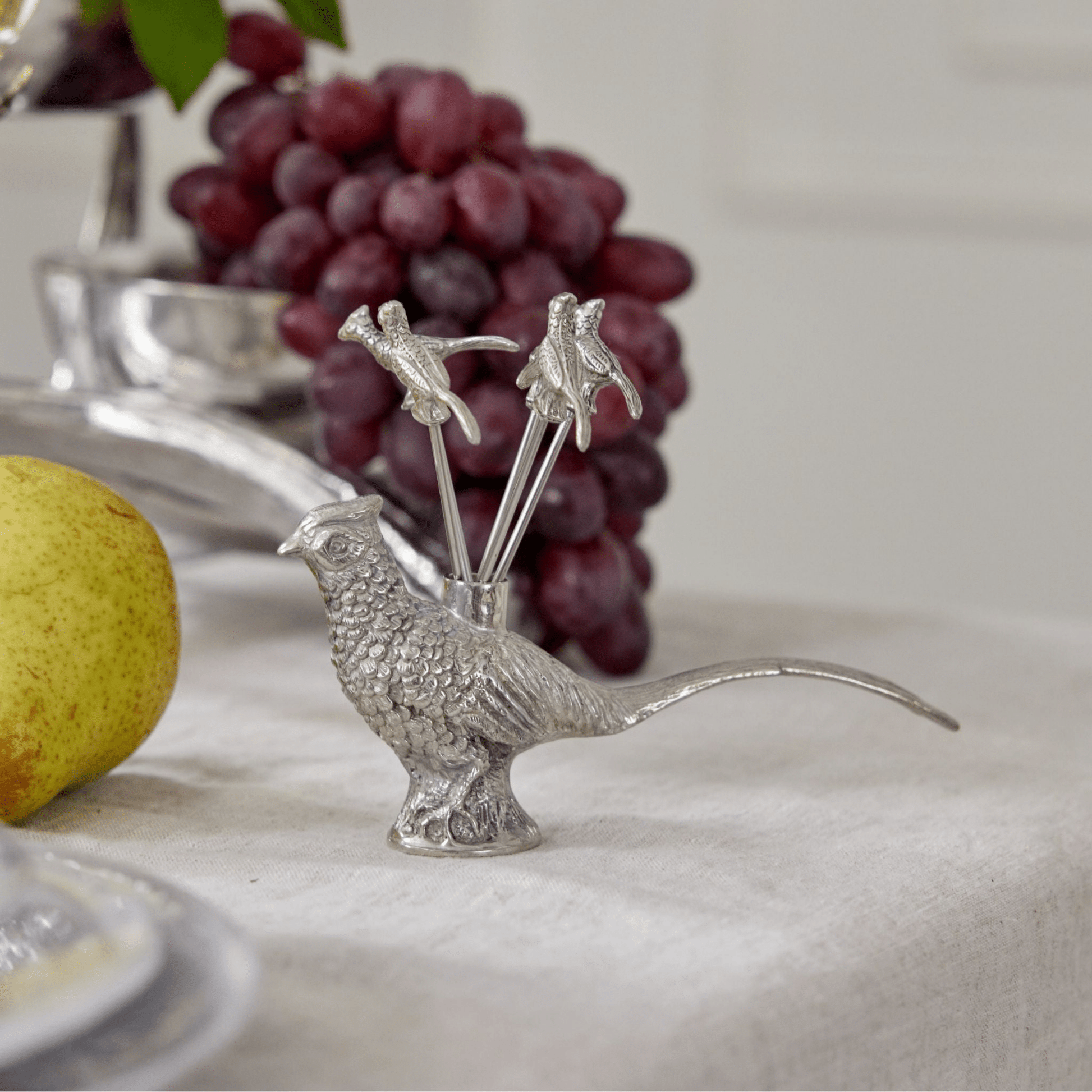 Pewter Pheasant Picks - Set of 5 - Hosted by Kelly Gaudreau