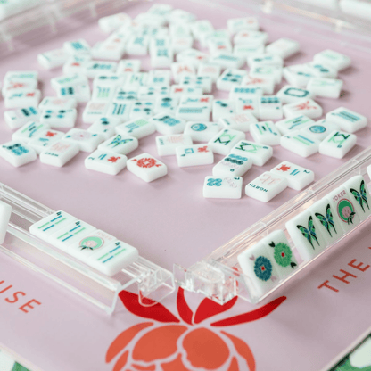 Pink Double - Sided Mahjong Mat - Hosted by Kelly Gaudreau