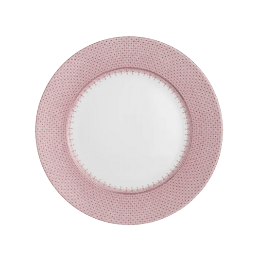 Pink Lace Service Plate - Hosted by Kelly Gaudreau