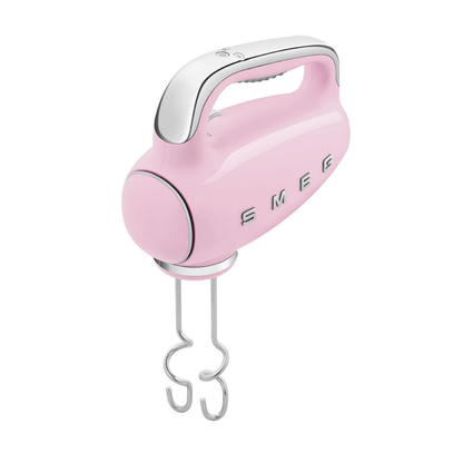 Retro-Style Electric Hand Mixer - Pink