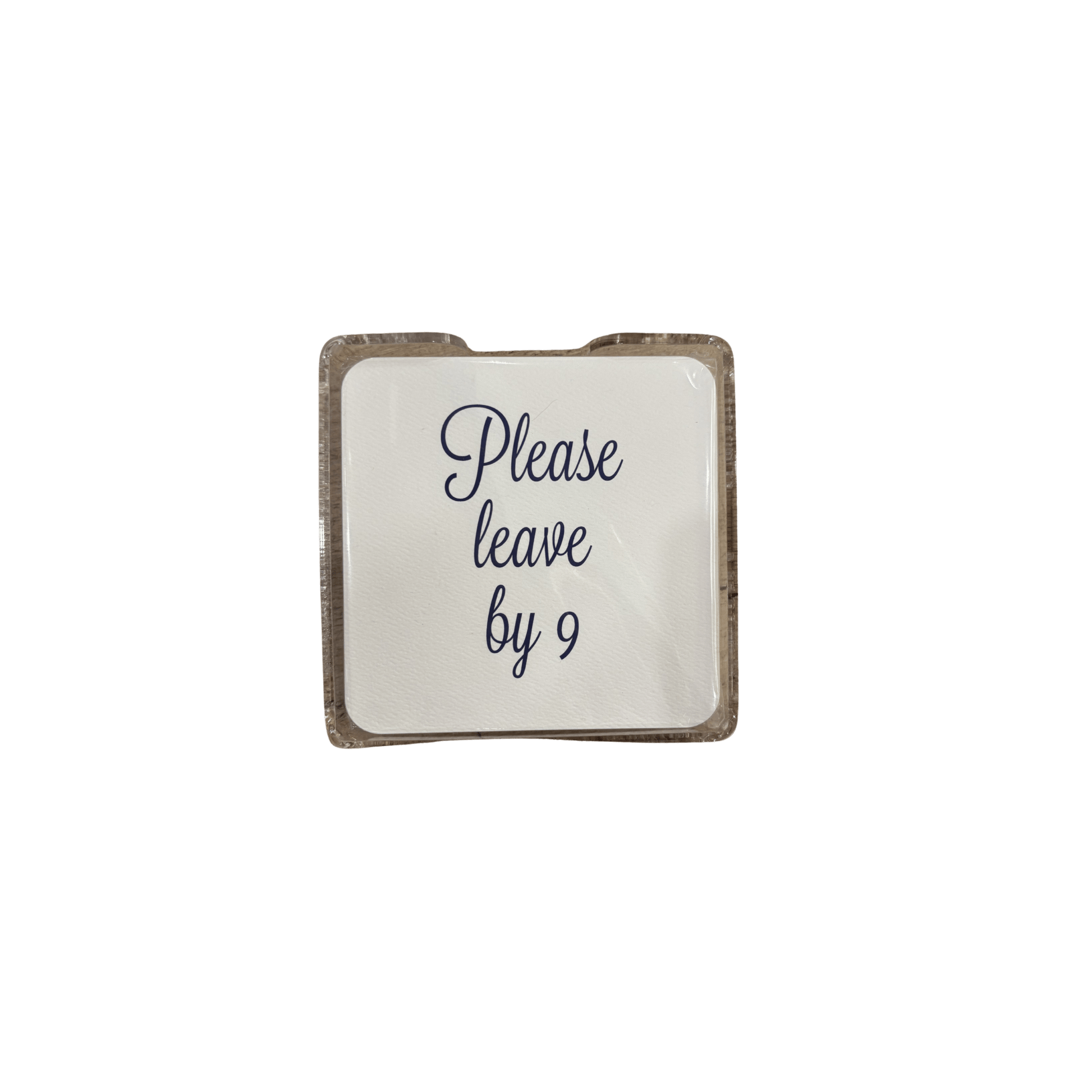 Please Leave by 9 Coasters in Holder - Hosted by Kelly Gaudreau