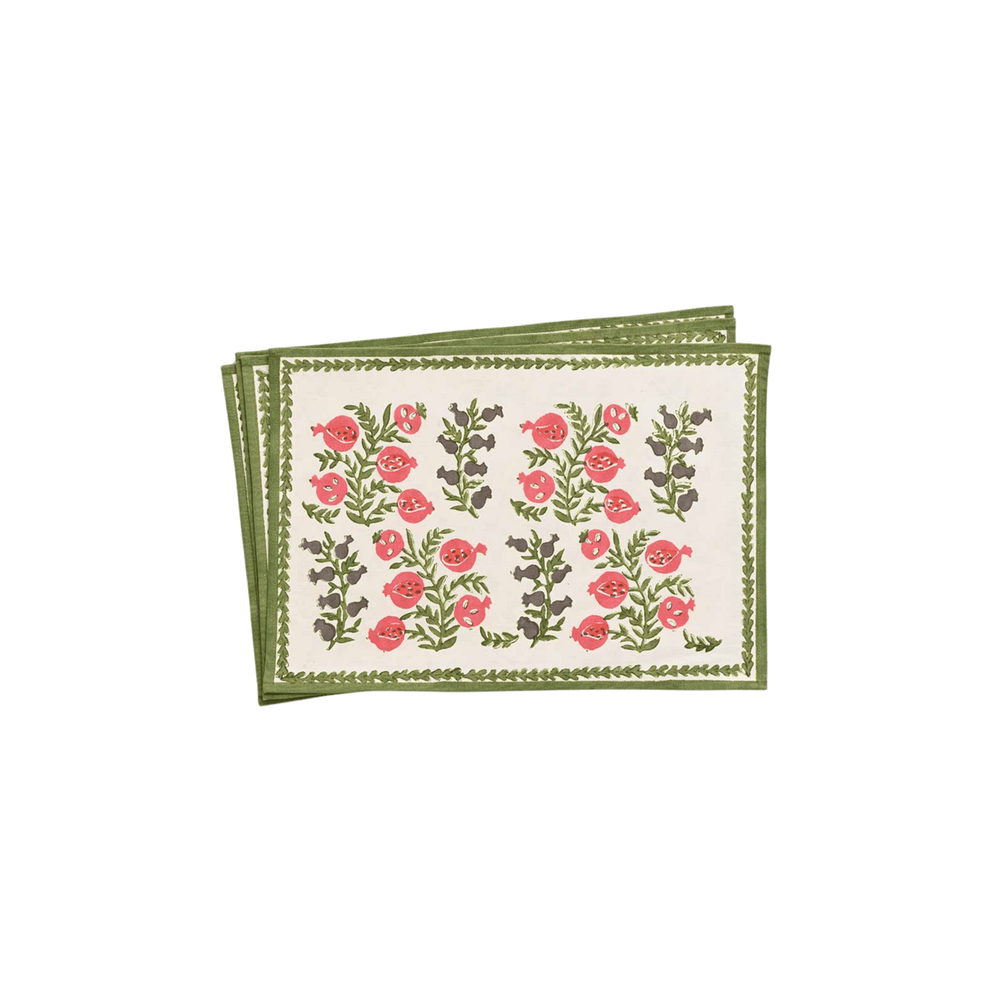 Pom Bells Fern & Poppy Placemat Set of 4 - Hosted by Kelly Gaudreau