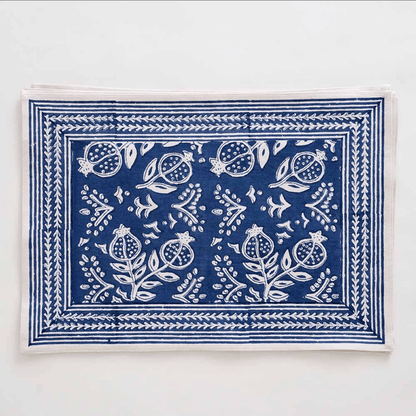 Pomegranate Blue Placemat Set of 4 - Hosted by Kelly Gaudreau