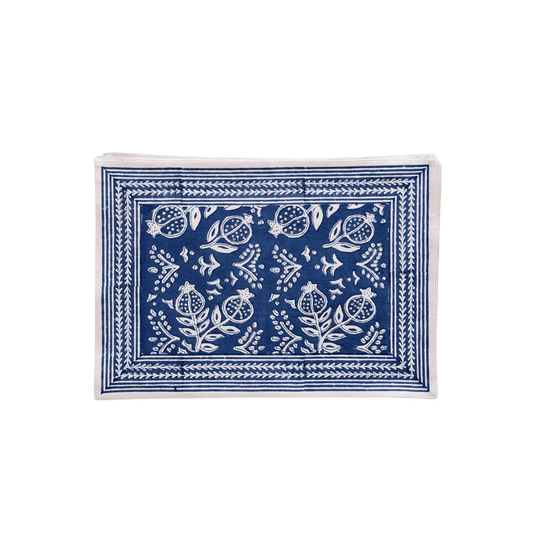 Pomegranate Blue Placemat Set of 4 - Hosted by Kelly Gaudreau