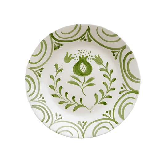 Pomegranate Crest Green Salad Plate Set of 2 - Hosted by Kelly Gaudreau