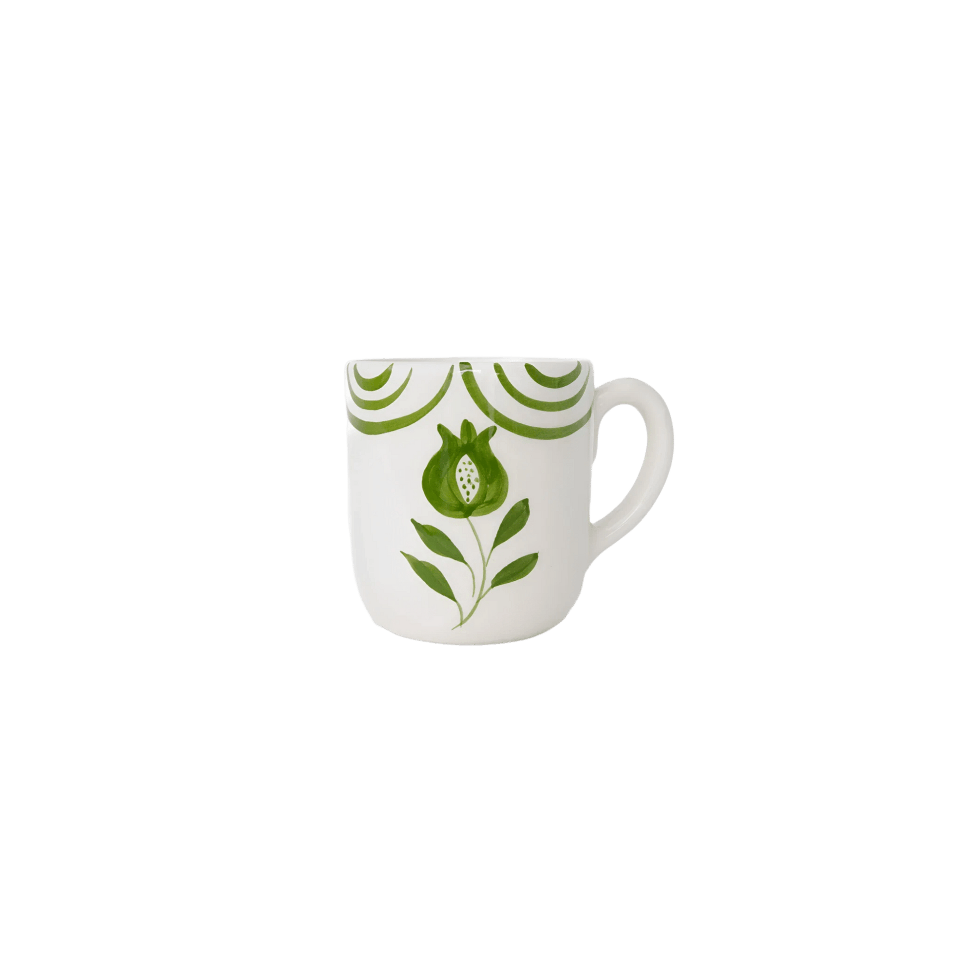 Pomegranate Duet Green Mug Set of 2 - Hosted by Kelly Gaudreau