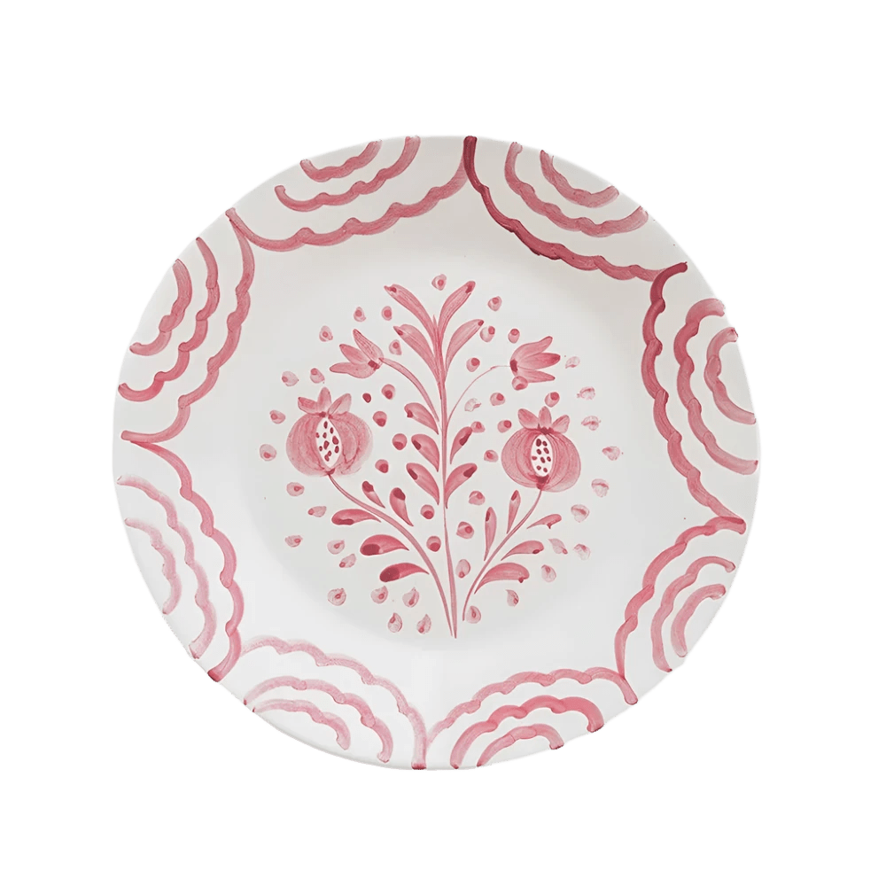 Pomegranate Duet Rose Salad Plate Set of 2 - Hosted by Kelly Gaudreau