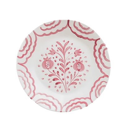Pomegranate Duet Rose Salad Plate Set of 2 - Hosted by Kelly Gaudreau