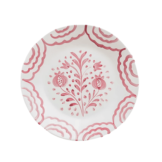 Pomegranate Duet Rose Salad Plate Set of 2 - Hosted by Kelly Gaudreau