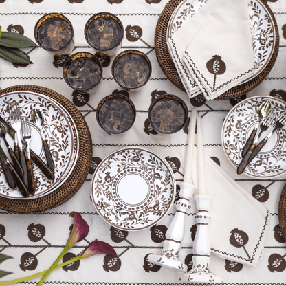 Pomegranate Scroll Dinner Plates - Set of 2 - Hosted by Kelly Gaudreau