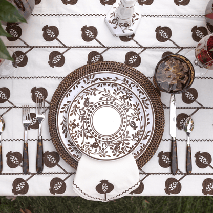 Pomegranate Scroll Dinner Plates - Set of 2 - Hosted by Kelly Gaudreau