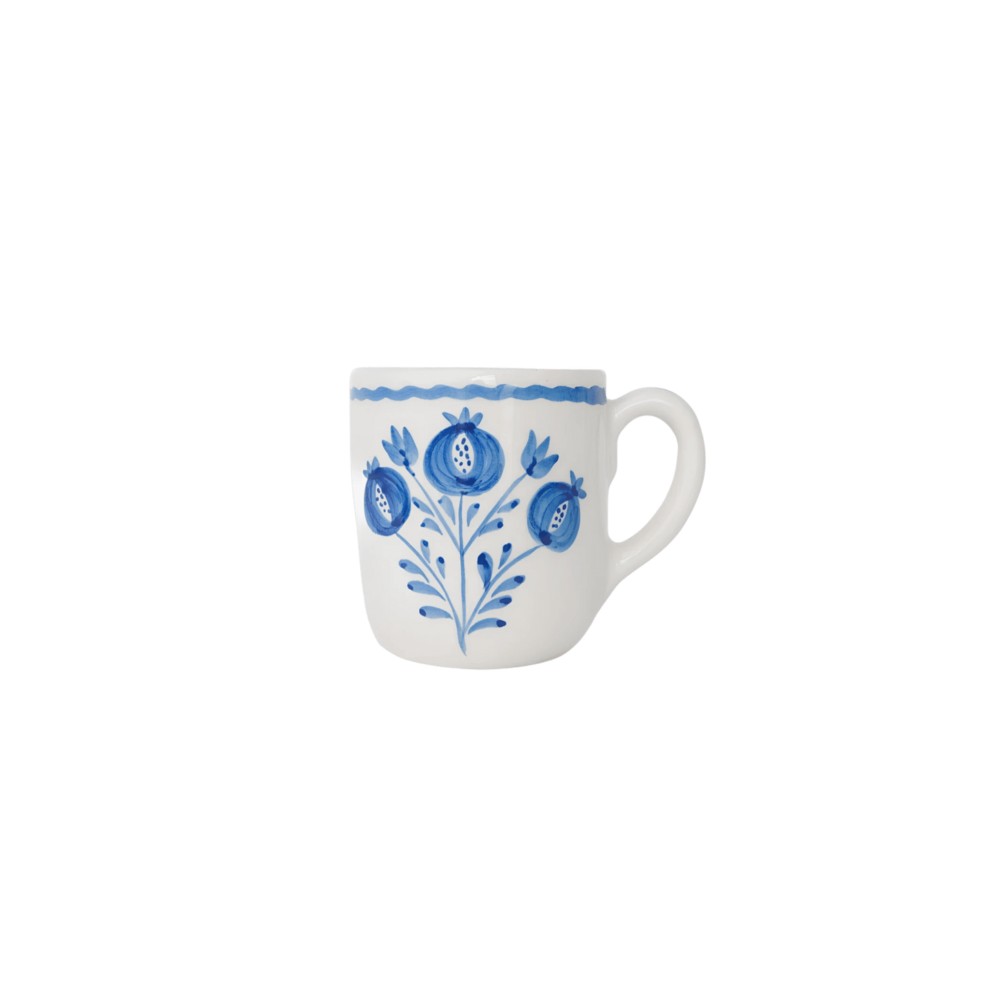 Pomegranate Trio Sketch Cobalt Blue Mug Set of 2 - Hosted by Kelly Gaudreau