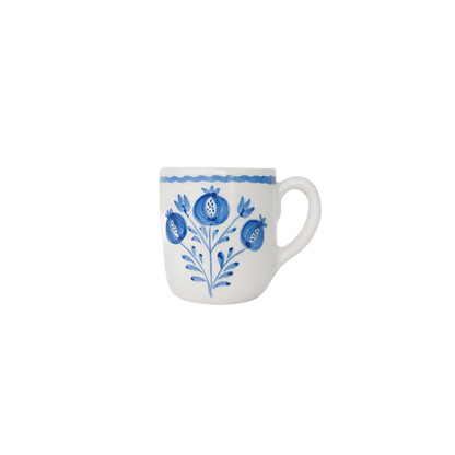 Pomegranate Trio Sketch Cobalt Blue Mug Set of 2 - Hosted by Kelly Gaudreau
