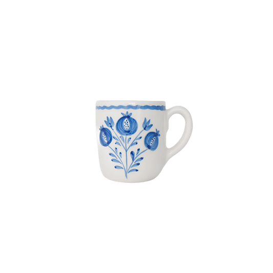 Pomegranate Trio Sketch Cobalt Blue Mug Set of 2 - Hosted by Kelly Gaudreau
