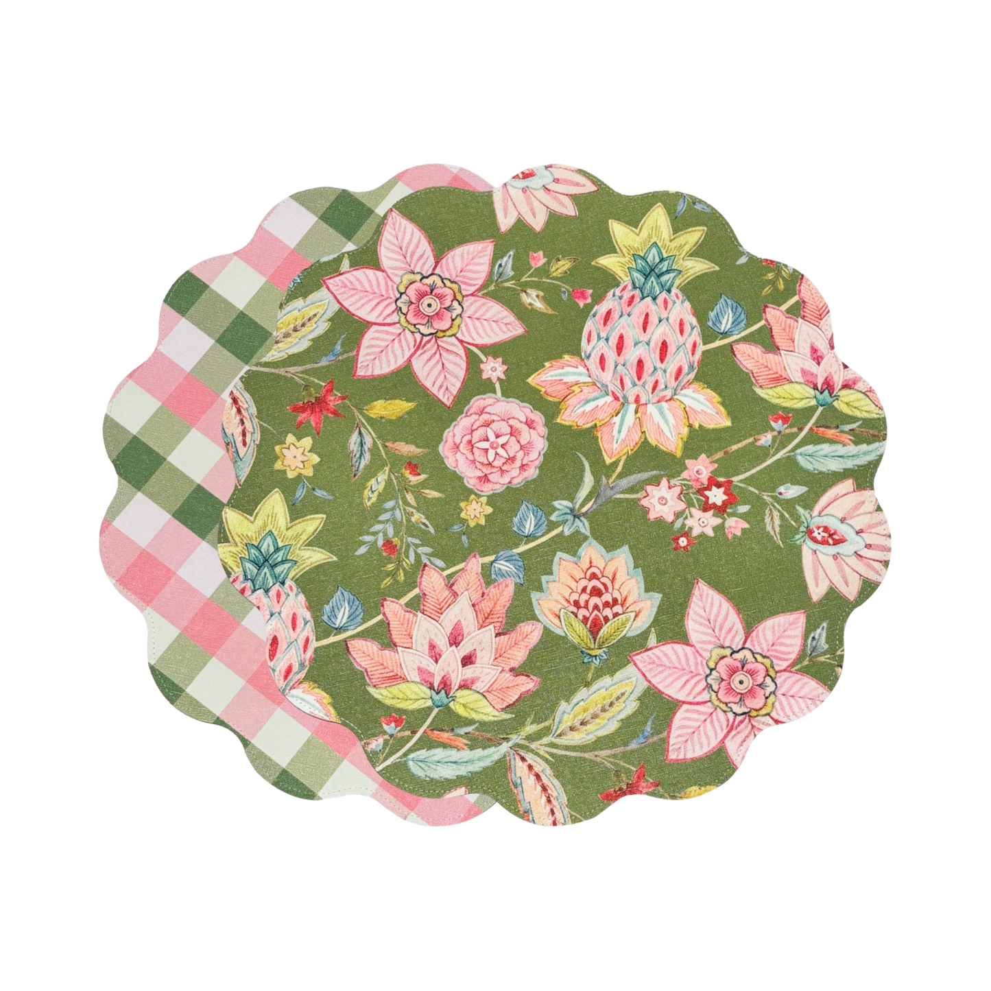 Preppy Plaid Reversible Round Placemats - Set of 4 - Hosted by Kelly Gaudreau