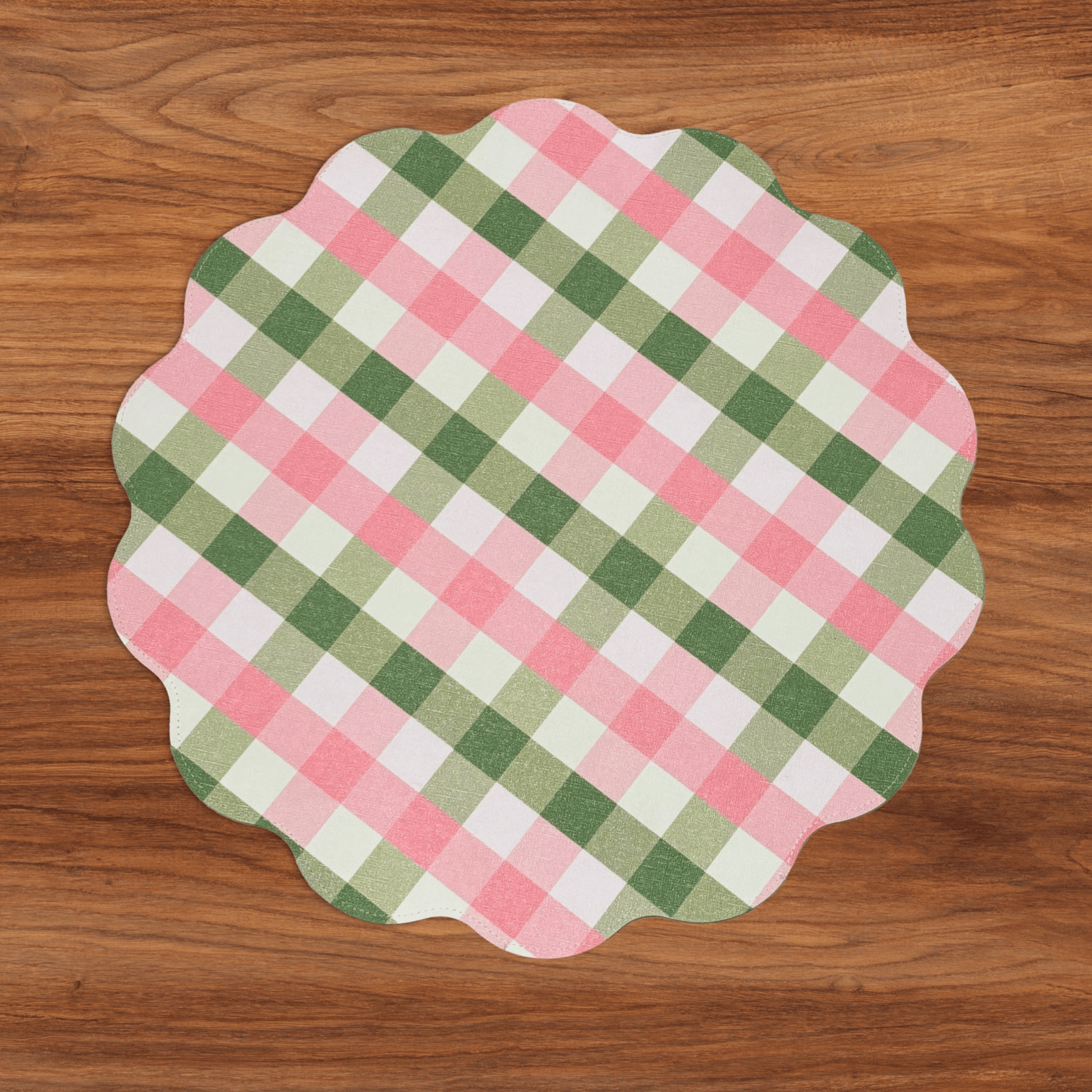 Preppy Plaid Reversible Round Placemats - Set of 4 - Hosted by Kelly Gaudreau