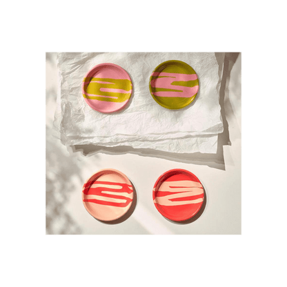 Primavera Small Plate Coral on Peach - Hosted by Kelly Gaudreau