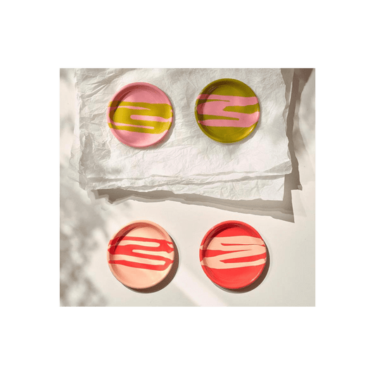 Primavera Small Plate Coral on Peach - Hosted by Kelly Gaudreau