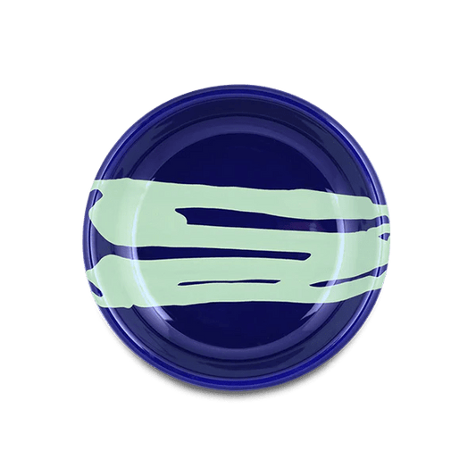 Primavera Small Plate Mint on Indigo - Hosted by Kelly Gaudreau