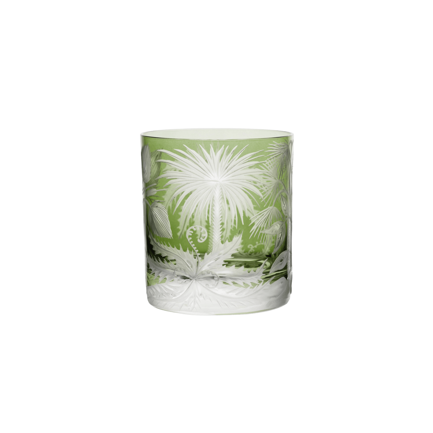 Primeval Palms Double Old Fashioned Glass - Khaki Green - Hosted by Kelly Gaudreau