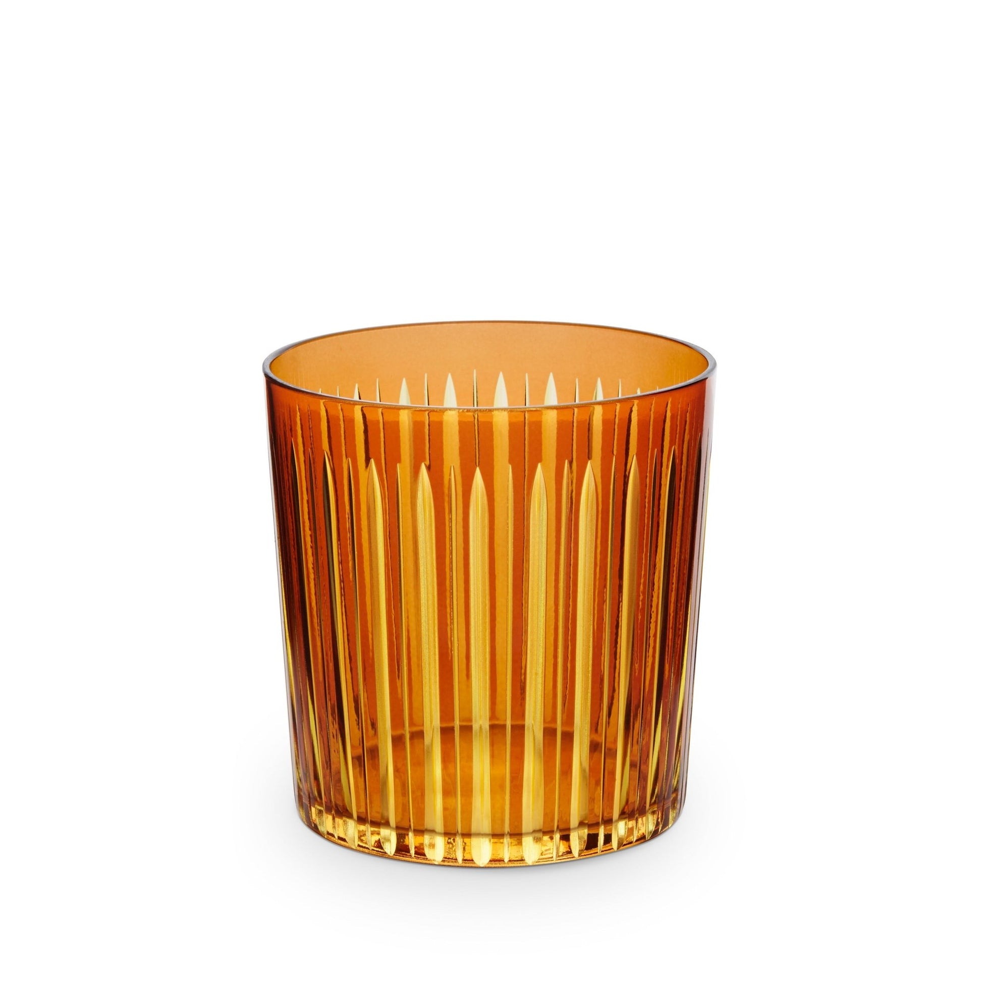 Prism Double Old Fashioned Glasses - Amber (Set of 4) - Hosted by Kelly Gaudreau