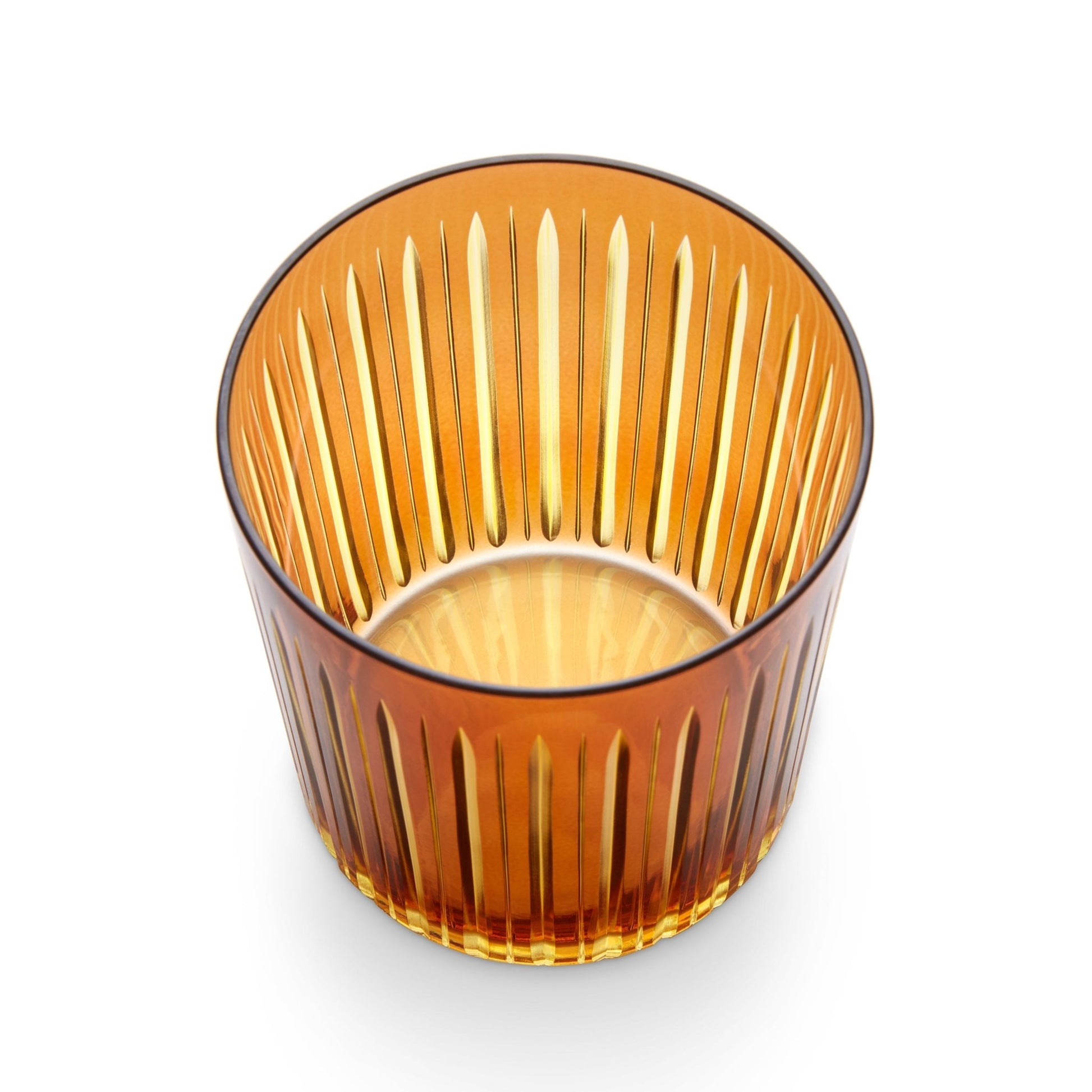 Prism Double Old Fashioned Glasses - Amber (Set of 4) - Hosted by Kelly Gaudreau