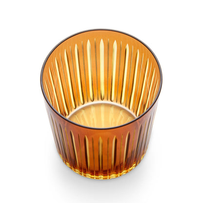 Prism Double Old Fashioned Glasses - Amber (Set of 4) - Hosted by Kelly Gaudreau