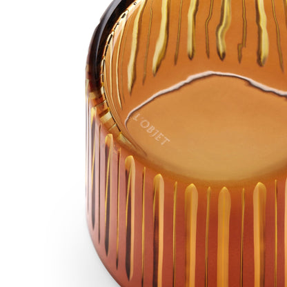 Prism Double Old Fashioned Glasses - Amber (Set of 4) - Hosted by Kelly Gaudreau