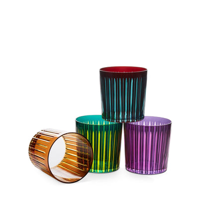 Prism Double Old Fashioned Glasses - Set of 4 - Hosted by Kelly Gaudreau