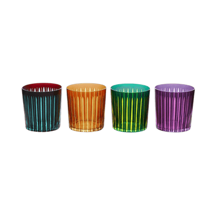 Prism Double Old Fashioned Glasses - Set of 4 - Hosted by Kelly Gaudreau