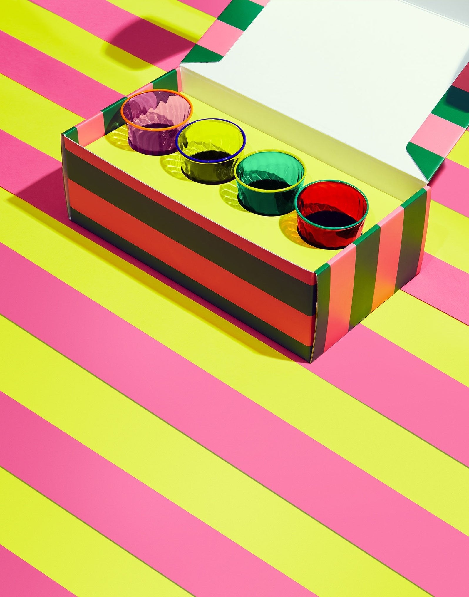 Rainbow Glass Set of 4 - Hosted by Kelly Gaudreau