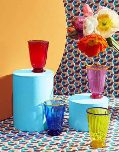 Rainbow Glass Set of 4 - Hosted by Kelly Gaudreau