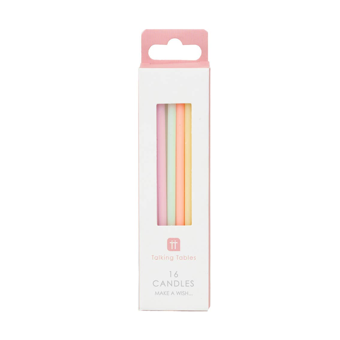 Rainbow Pastel Birthday Candles - 16 Pack - Hosted by Kelly Gaudreau