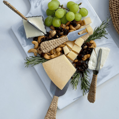 Rattan Stainless - Steel Cheese Knives Set of 4 - Hosted by Kelly Gaudreau