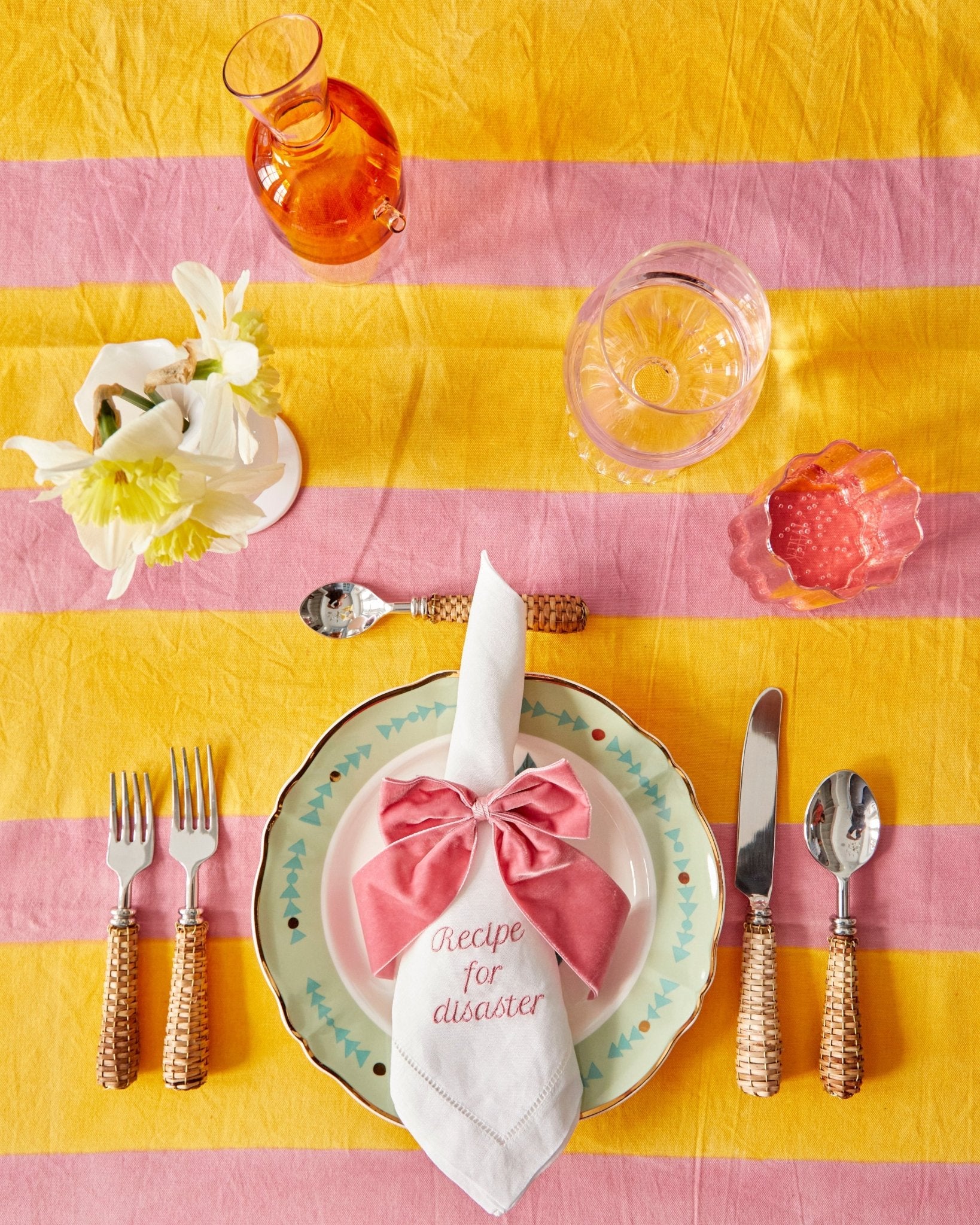 Recipe for Disaster Embroidered Dinner Napkins - Set of 4 - Hosted by Kelly Gaudreau