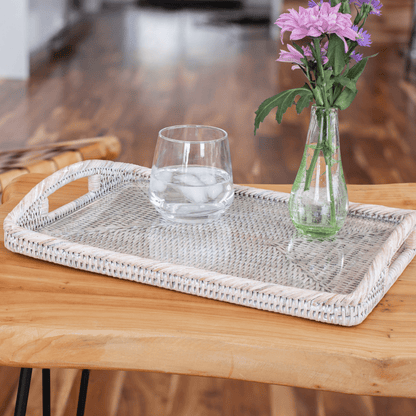 Rectangular Tray with Glass Insert - 14" - Hosted by Kelly Gaudreau