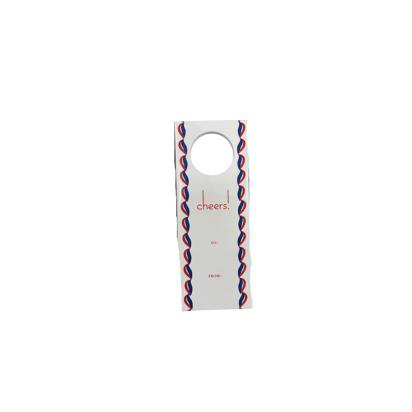 Red and Blue Ribbon Wine Tags - Set of 10 - Hosted by Kelly Gaudreau