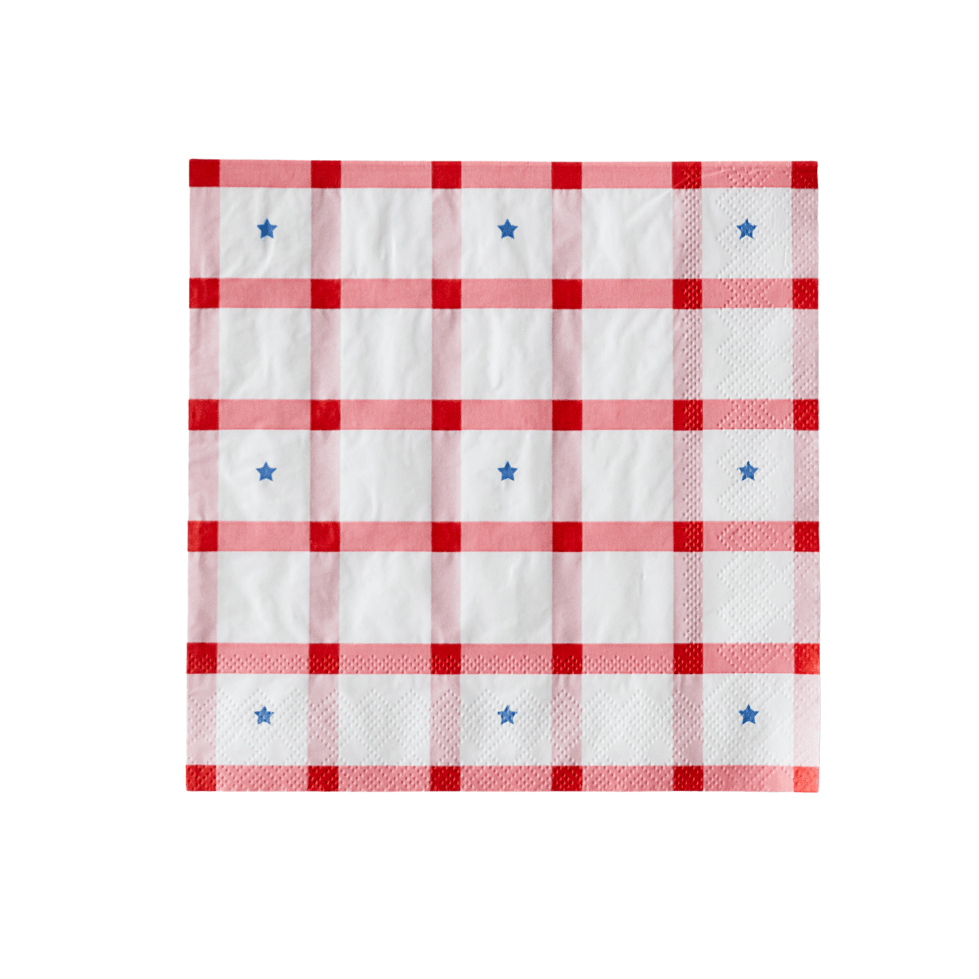 Red Gingham 4th of July Large Napkins – Set of 20 - Hosted by Kelly Gaudreau