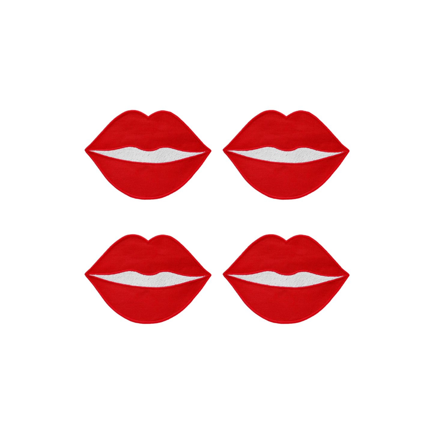 Red Lip Cocktail Napkins - Set of 4 - Hosted by Kelly Gaudreau