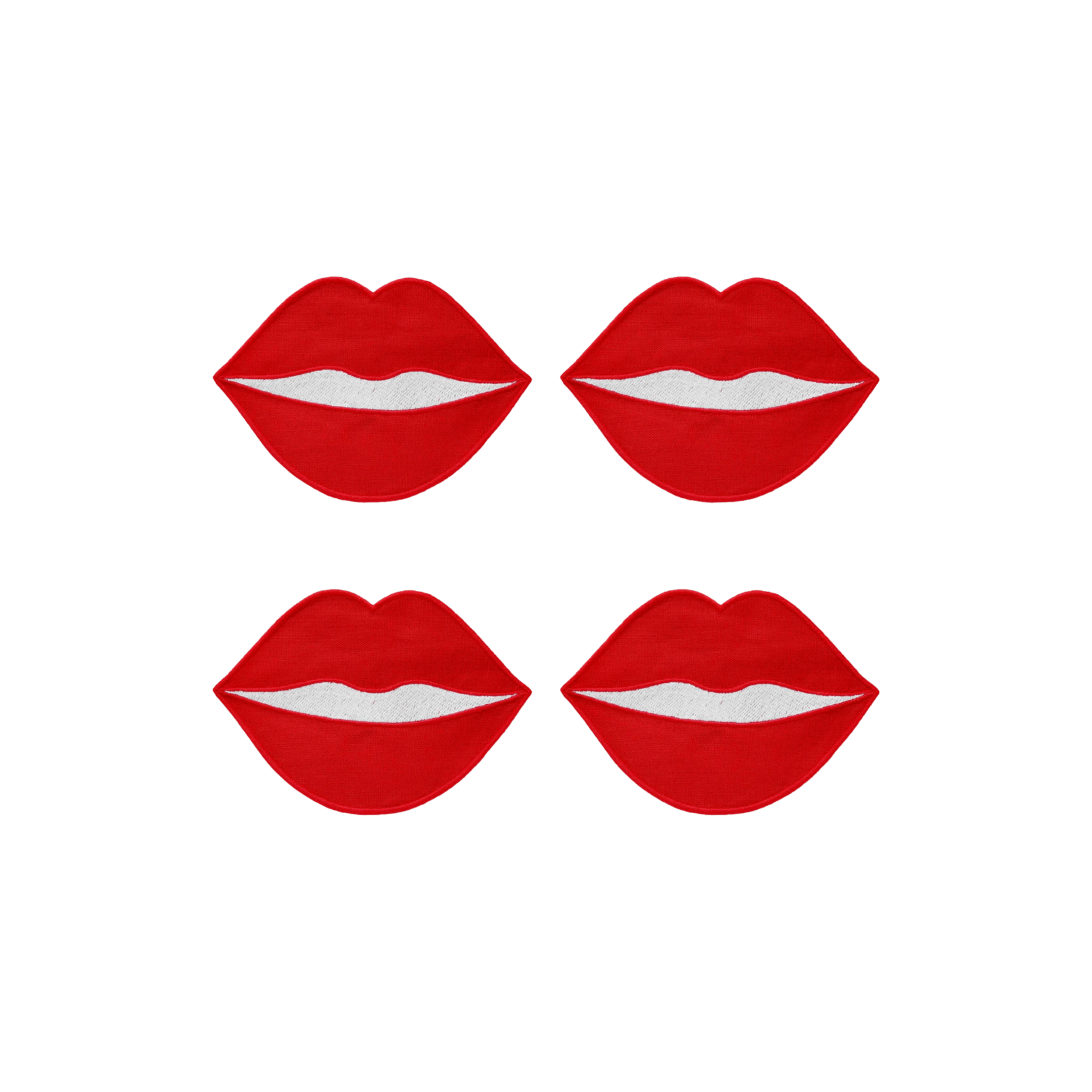 Red Lip Cocktail Napkins - Set of 4 - Hosted by Kelly Gaudreau