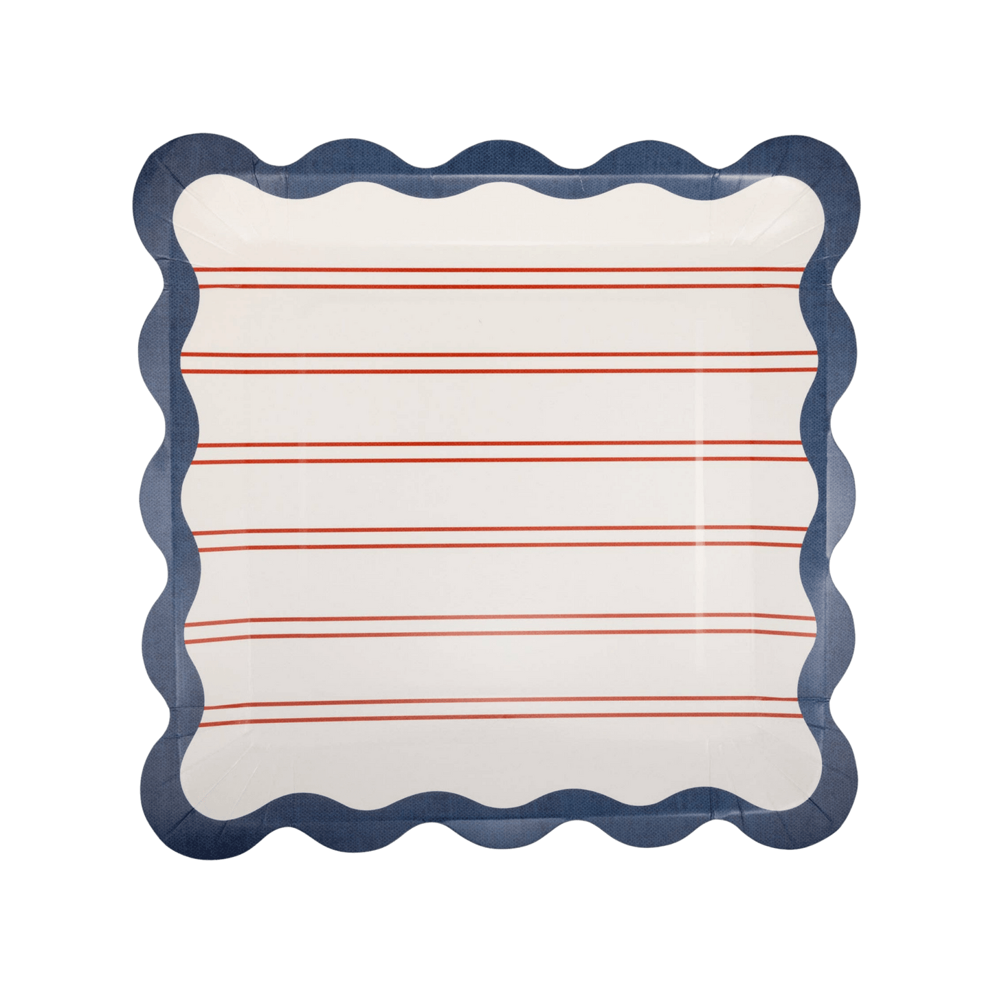 Red Stripes Paper Plates - Pack of 8 - Hosted by Kelly Gaudreau