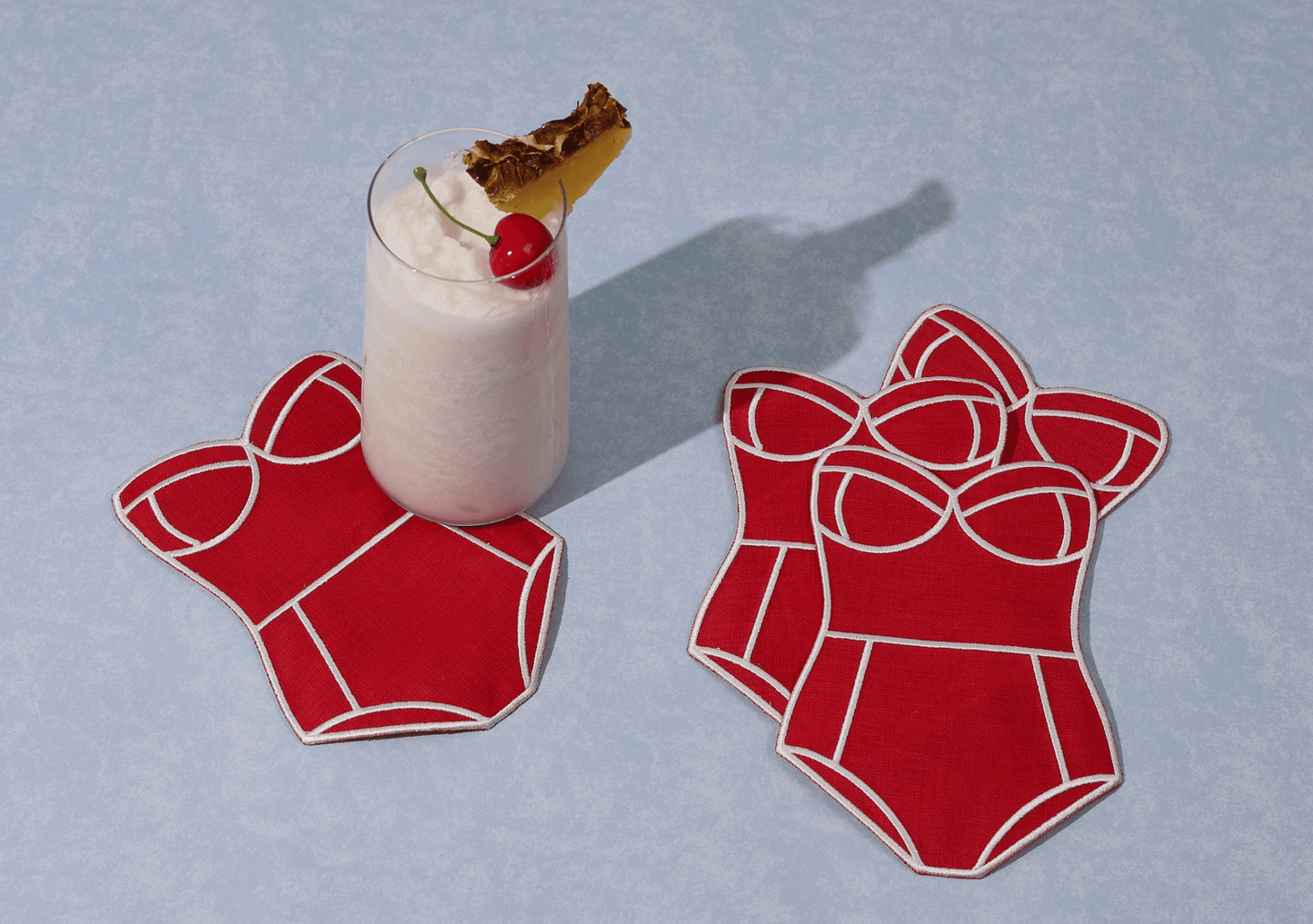 Red Swimsuit Cocktail Napkins - Set of 4 - Hosted by Kelly Gaudreau
