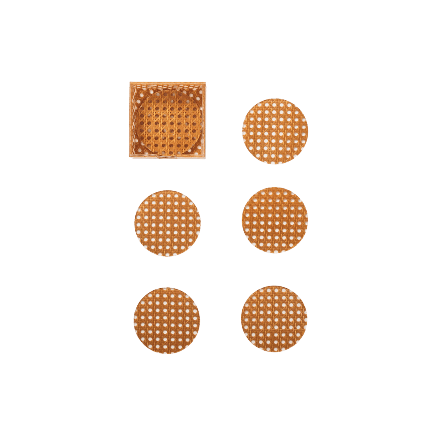 Reed Coaster Set of 6 in a Caddy - Hosted by Kelly Gaudreau