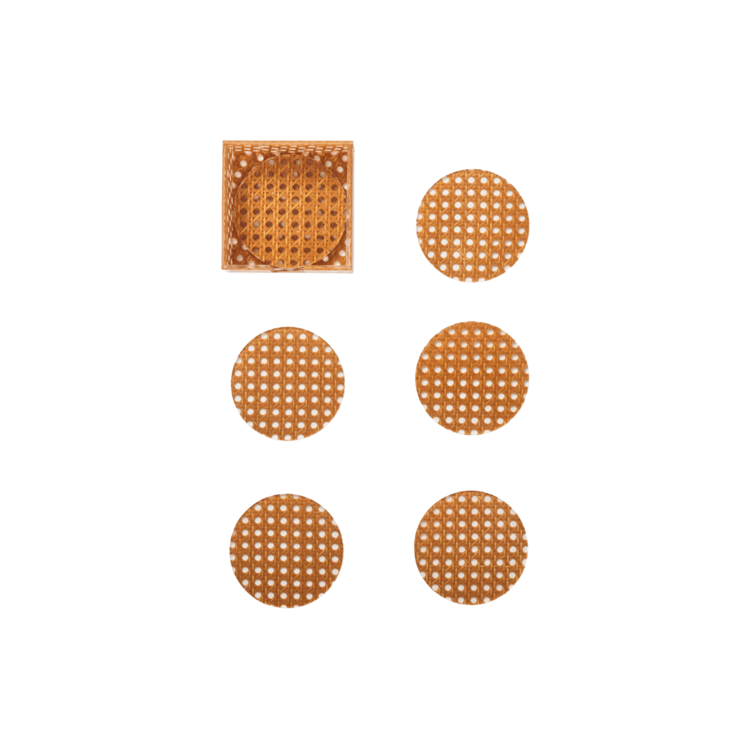 Reed Coaster Set of 6 in a Caddy - Hosted by Kelly Gaudreau