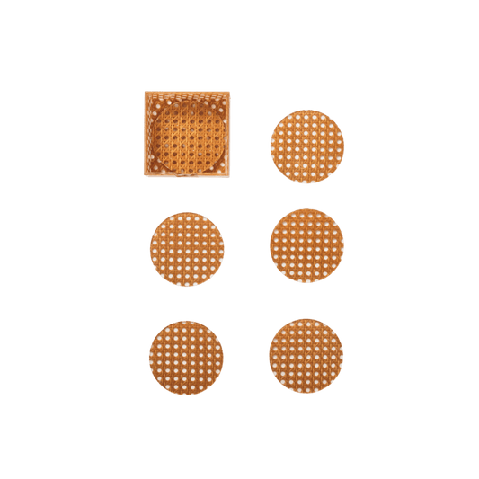 Reed Coaster Set of 6 in a Caddy - Hosted by Kelly Gaudreau